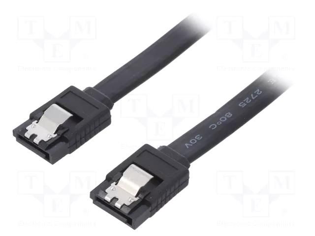Cable: SATA; SATA plug,both sides; 0.5m; SATA III QOLTEC QOLTEC-50582