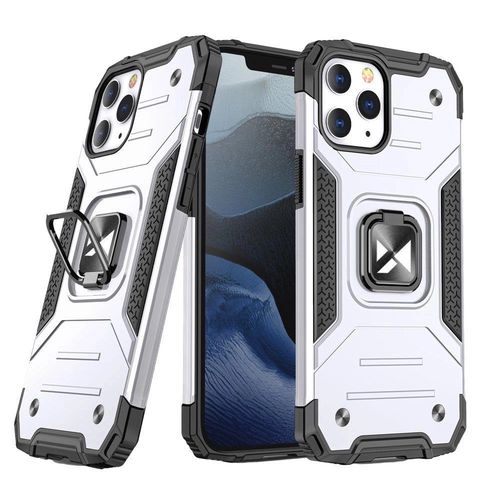 Wozinsky Ring Armor Case Kickstand Tough Rugged Cover for iPhone 13 mini silver, Wozinsky 5907769318061 5907769318061