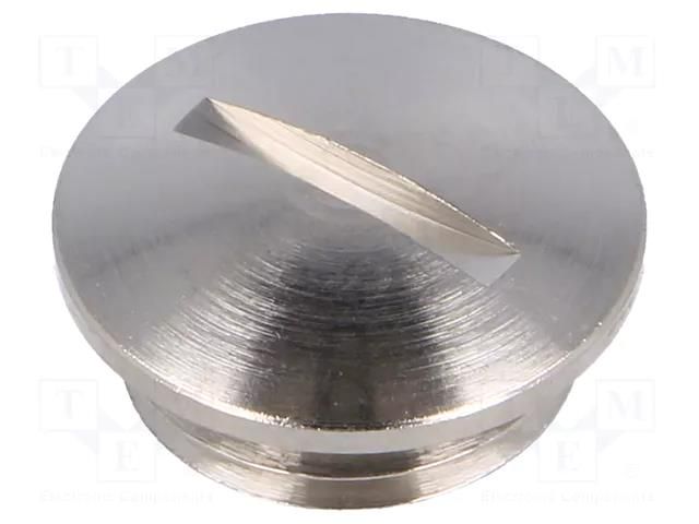 Stopper; M32; 1.5; IP68; brass; Plating: nickel; V-N-Ms-SD; 8mm HUMMEL HUMMEL-1052320150