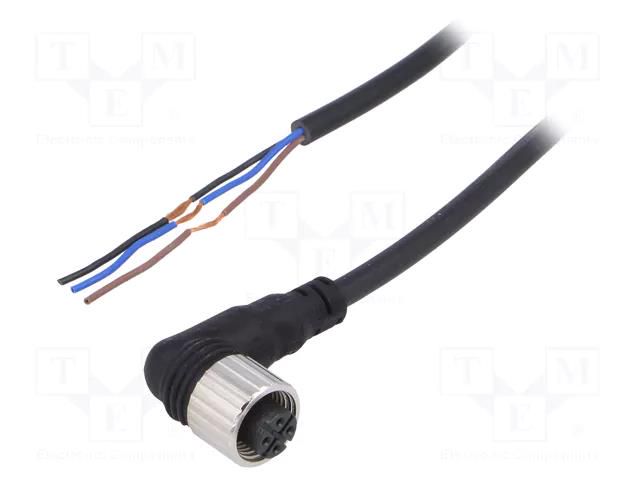 Cable: for sensors/automation; M12; PIN: 3; angled; 5m; plug; CL AUTONICS CLD3-5
