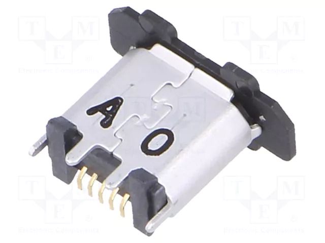 Connector: USB B micro; socket; ZX; on PCBs; SMT; PIN: 5; vertical HIROSE ZX80-B-5P-30