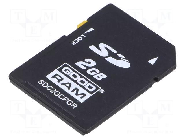 Memory card; industrial; pSLC,SD; Class 6; 2GB; 0÷70°C GOODRAM INDUSTRIAL SDC2GCPGRB