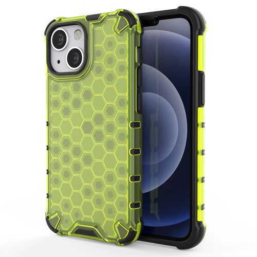 Honeycomb Case armor cover with TPU Bumper for iPhone 13 mini green, Hurtel 5907769326868 5907769326868