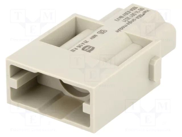 Connector: HDC; module; male; 100A; 830V; Han-Modular®; PIN: 1 HARTING 09140013031