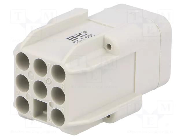 Connector: HDC; contact insert; female; EPIC H-D; PIN: 8; 10A; 60V LAPP 11251000