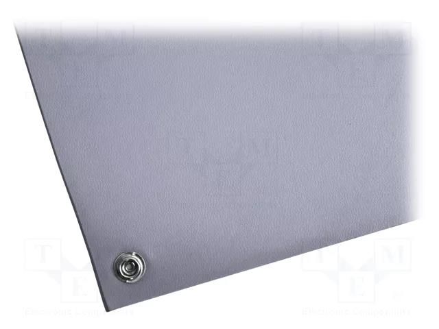 Mat: table set; ESD; L: 1.2m; W: 0.6m; Thk: 2.4mm; PVC,vinyl; grey COBA EUROPE COBA-HR060001KEU