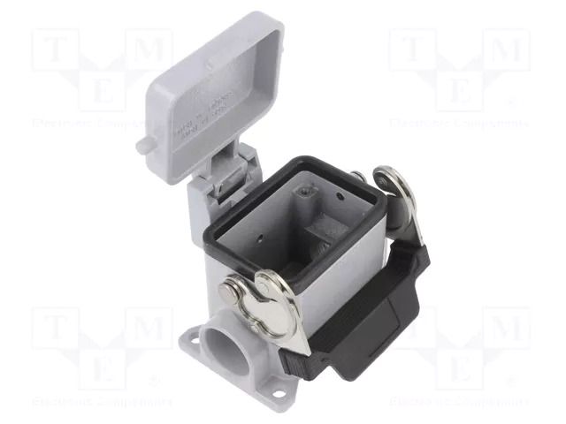 Enclosure for connectors: HDC; size 44.27; with latch; PG16 ILME CHP06LS