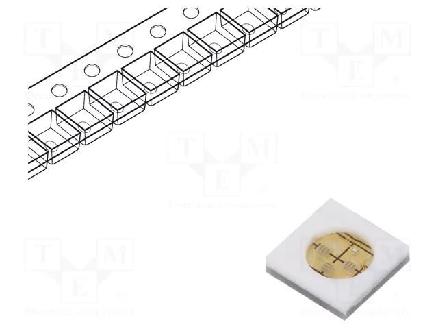 Power LED; UV-C; 120°; 100mA; λd: 265÷280nm; Pmax: 3W; 5x5x1.1mm ProLight Opto PBLA-3CLA-TC