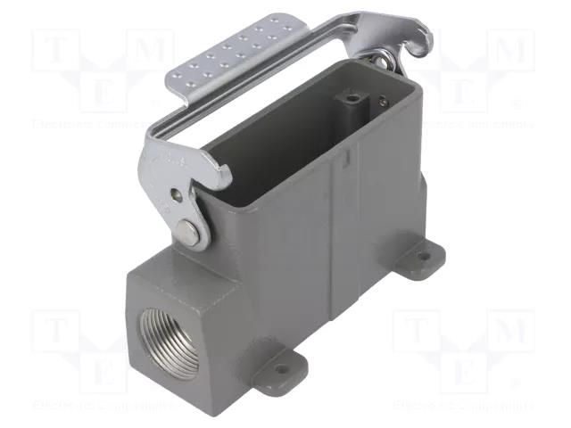 Enclosure for connectors: HDC; angled; size D16A; with latch DEGSON ELECTRONICS D16A-SF-1L-PG16