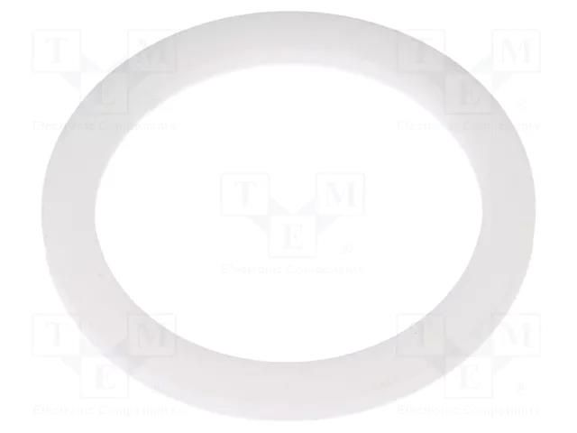 Gasket; PTFE; Thk: 3mm; Øint: 40.2mm; Øout: 51.5mm; M40; white LAPP LP-53801080