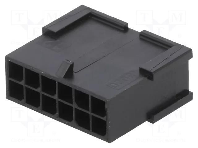 connector MicroFit 3.0 Plug DR FreeHang 12Ckt MOLEX MX-43020-1201