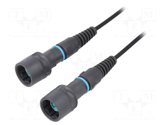 Fiber patch cord; PIN: 2; multi mode duplex (MM); bayonet; LC BULGIN PXF6054AAB