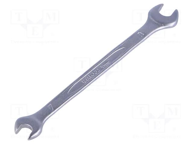 Wrench; spanner; 7mm,8mm; Overall len: 122mm; tool steel BAHCO SA.6M-7-8