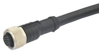 SENSOR CORD, M12 RCPT-FREE END, 3.3FT M12A-17BFFM-SL8B01.