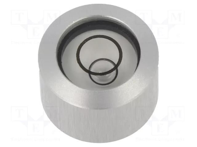 Spirit level; with smooth reference surface; 9.5mm; aluminium ELESA+GANTER GN2279-ALN-14-K30A