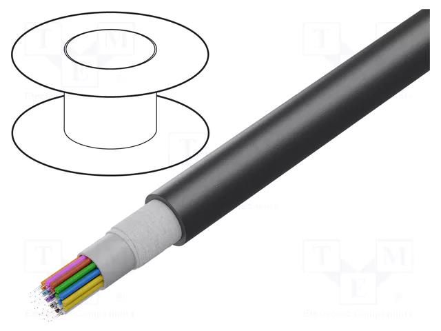 Wire: fiber-optic; EXO-G0; Øcable: 5.9mm; Number of fibers: 12 FIBRAIN FIBRAIN-CAB-014