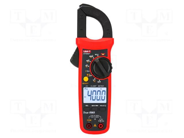 Meter: multifunction; digital,pincers type; LCD; (4000); VDC: 600V UNI-T UT202+