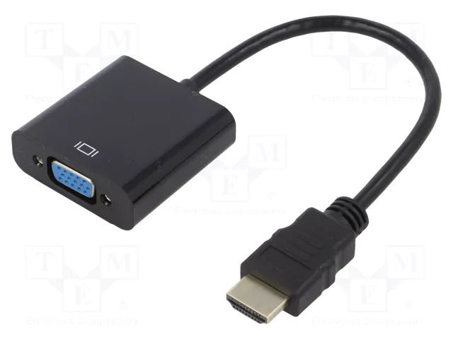 Converter; D-Sub 15pin HD socket,HDMI plug; Full HD 1080p AKYGA AK-AD-42