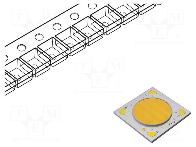 Power LED; white warm/neutral white; COB,bicolour; 17.6/18.2W BRIDGELUX BXRV-1840G-20A0A23