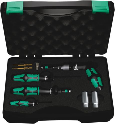 7443/61/9 Assembly set for tyre pressure control systems, 1 x 7461x1.2x1.2-3.0; 1 x 7443x4.0-8.8; 1 x TX 10x1.4; 1 x 1/4"x25; 1 x 11.0x50.0; 1 x 12.0x50.0; 1 x TX 15x50; 1 x TX 20x50; 1 x 32x70, Wera 05074745001