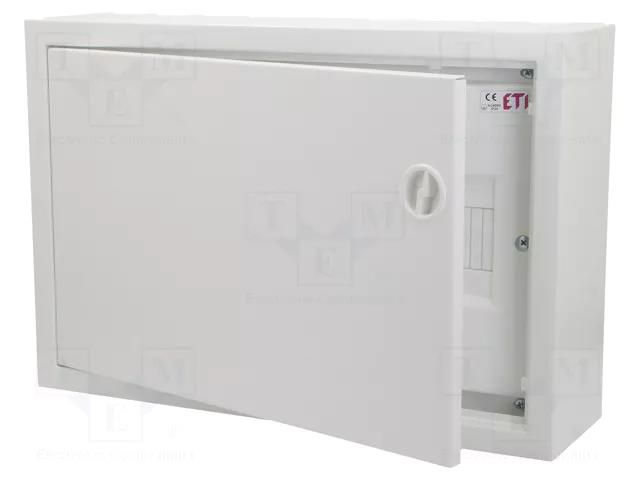 Enclosure: for modular components; IP30; light grey; steel; IK08 ETI POLAM ETI-WRP18-1