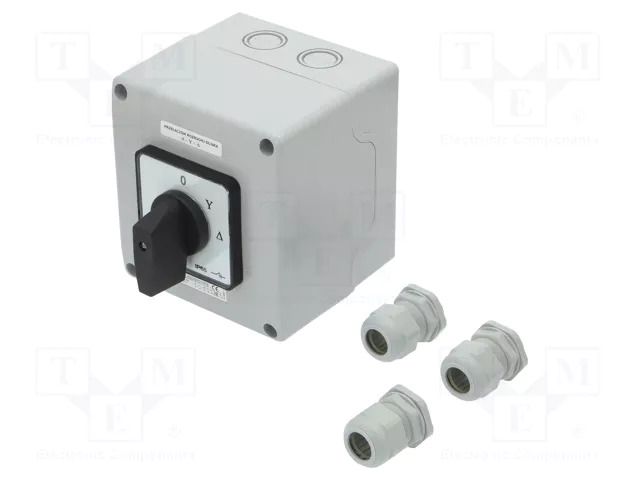 Switch: cam switch; Stabl.pos: 3; 100A; 0-Y-Δ; flush mounting; IP65 SPAMEL SK100-4-831-OB18