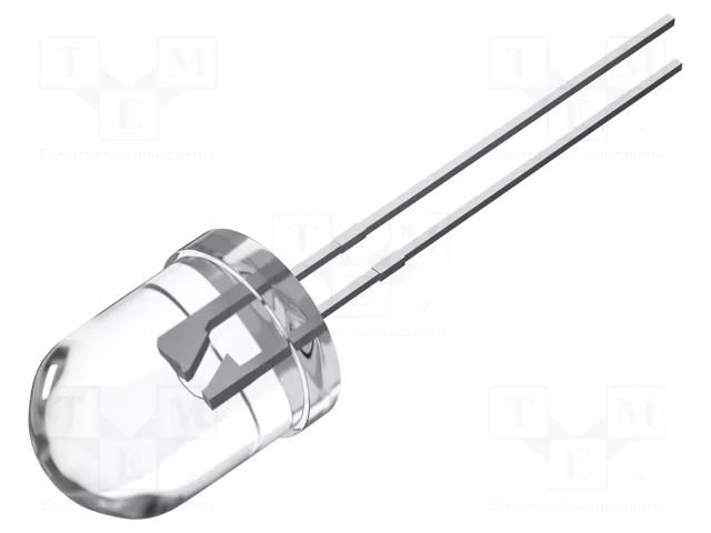 LED; orange; 10mm; 2180÷3500mcd; 30°; Front: convex; 10÷15VDC OPTOSUPPLY OSO5PAA131A-12V