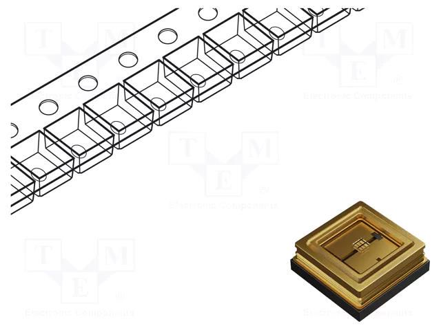 LED; UV-B; 120°; 80mA; 800mW; λd: 305÷311nm; 4.5÷7.5VDC; SMD REFOND RF-C37D0-UTP-AR