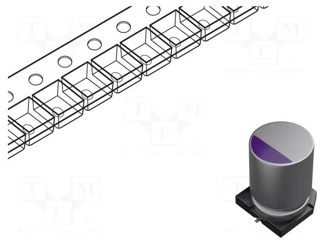 Capacitor: tantalum-polymer; 470uF; 6.3VDC; TPB; SMD; ±20%; 2000h PANASONIC 6TPB470M