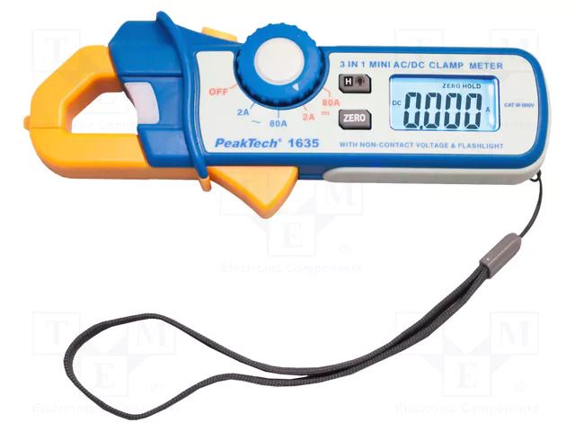 Meter: multifunction; digital,pincers type; Øcable: 18mm; (2400) PEAKTECH PKT-P1635