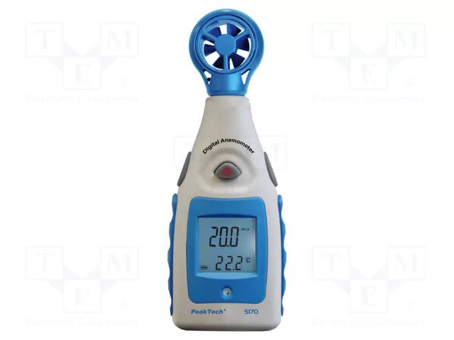 Thermoanemometer; LCD; (5999); -10÷45°C; Equipment: user's manual PEAKTECH PKT-P5170