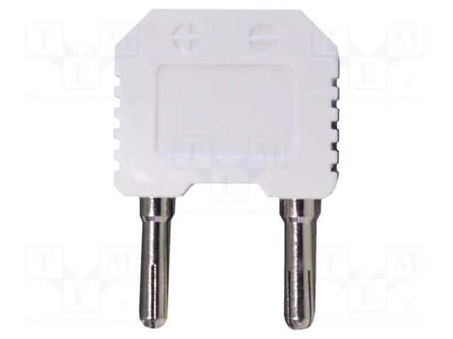 Adapter; banana 4mm plug x2,plug K PEAKTECH PKT-PTA