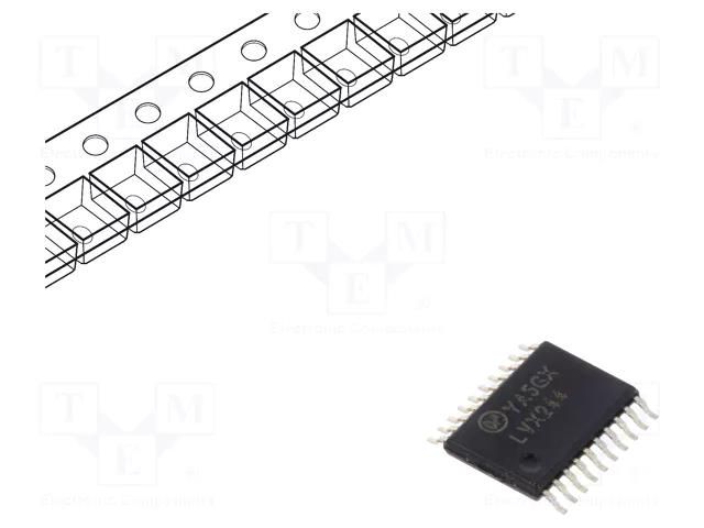 IC: digital; buffer,non-inverting,line driver; Ch: 8; SMD; TSSOP20 ONSEMI 74LVX244MTCX