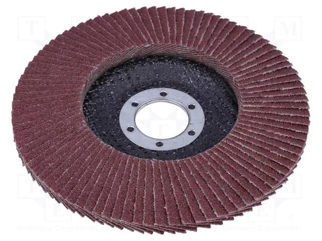 Flap grinding wheels; Ø: 125mm; Øhole: 22.2mm; Granularity: 80 PROLINE PRE-44813