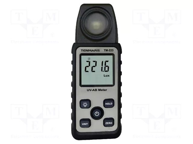 Light meter; 4000u÷40mW/cm2; uW/cm2; 3x/s; 133x48x23mm TENMARS TM-223