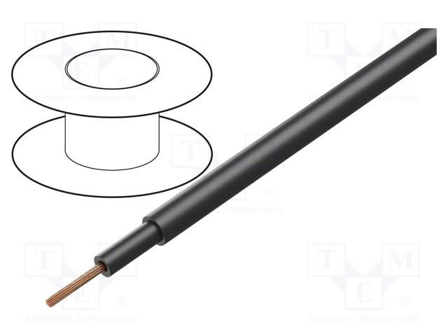 Wire; H07RN-F; 1x4mm2; round; stranded; Cu; rubber; black; 450V,750V LAPP H07RN-F-1X4