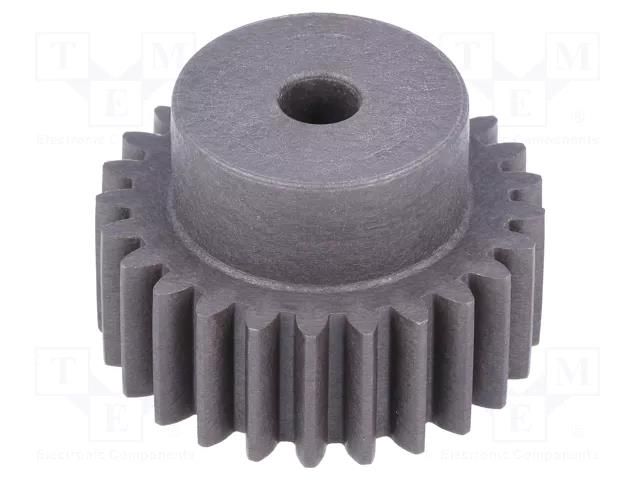 Spur gear; whell width: 35mm; Ø: 54mm; Number of teeth: 25; ZCL ELESA+GANTER ZCL-2.0-25