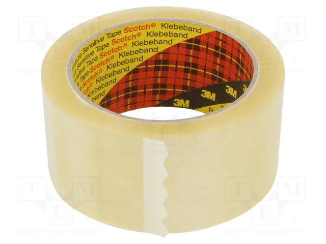 Packing tapes; L: 66m; Width: 48mm; colourless 3M SCOTCH-50/66/BEZ