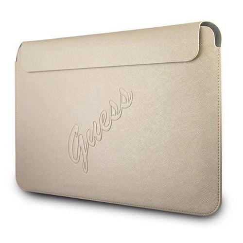 Guess Saffiano Script case for a 13&quot; laptop - gold, Guess 3666339005269 3666339005269
