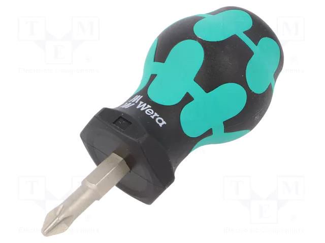 Screwdriver; Phillips; PH2; STUBBY; Blade length: 25mm WERA WERA.05008851001