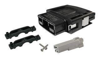 RECT PWR HOUSING KIT, PLUG, 2POS, PC/PBT SBSX75A-PLUG-KIT-GRA