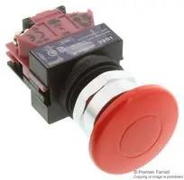 SWITCH, INDUSTRIAL PUSHBUTTON, 40MM ABW401-R