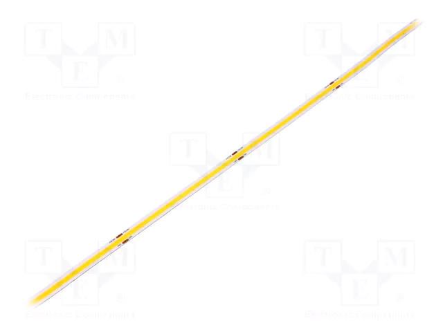COB LED tape; white neutral; LED/m: 320; 8mm; IP20; 8W/m; CRImin: 80 WISVA OPTOELECTRONICS HH-40KG-320GNA-COB