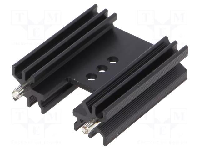 Heatsink: extruded; H; TO202,TO218,TO220,TOP3; black; L: 38mm ALUTRONIC PR28/38/SE