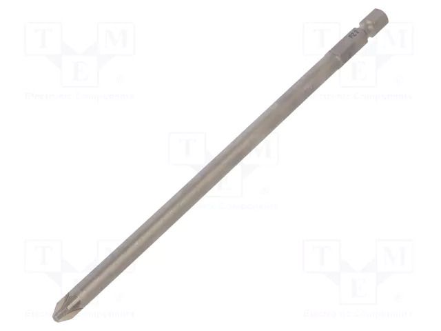 Screwdriver bit; Pozidriv®; PZ2; 1/4"; Overall len: 150mm WIHA WIHA.23228