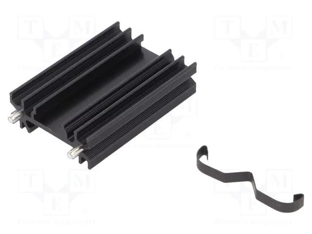 Heatsink: extruded; H; TO202,TO218,TO220,TOP3; black; L: 50mm ALUTRONIC PR28/50/MC