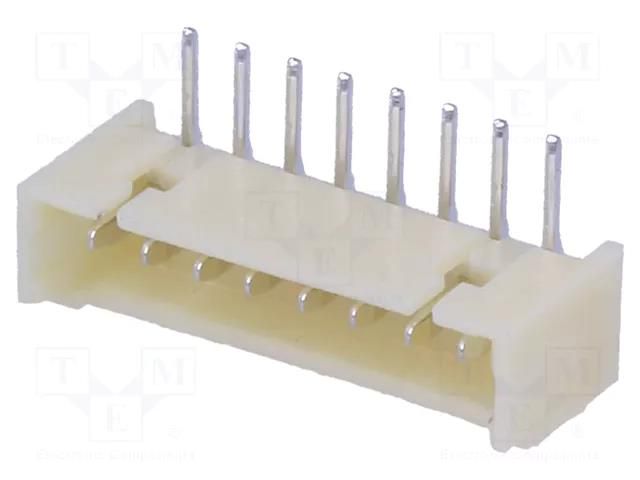 Connector: wire-board; socket; male; PIN: 8; 1A; 250V; angled; THT ADAM TECH 125SHA08TR