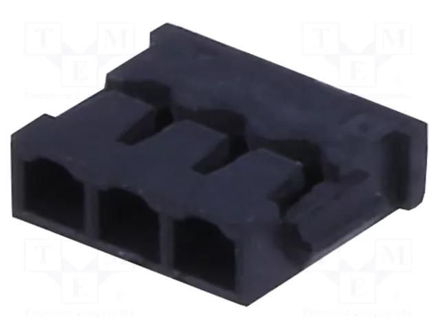 Connector: wire-board; plug; female; PIN: 3; 2A; 50V; IDC; for cable ADAM TECH 12CHA403BK