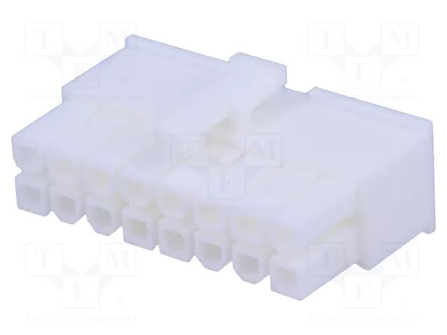 Connector: wire-wire/PCB; plug; female; Mini-Fit Jr; 4.2mm; PIN: 16 MOLEX MX-39-01-2165