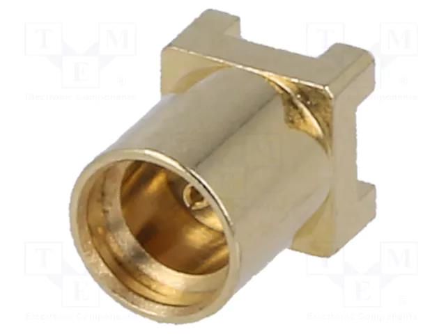 Connector: MMCX; socket; female; 50Ω; PTFE; gold-plated ADAM TECH RF1241T0050G